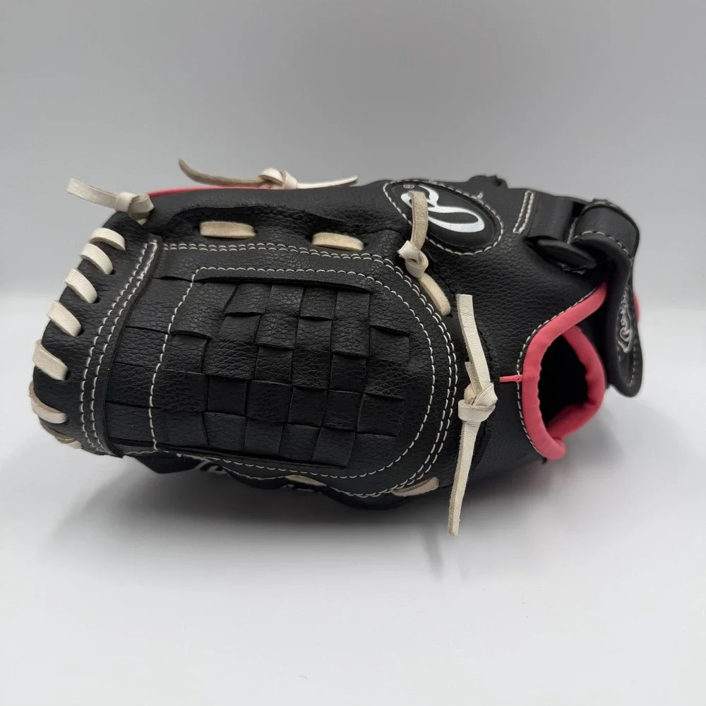 Rawlings Players Series 10.5 Inch Youth Baseball Glove Black Pink PL105PW RH